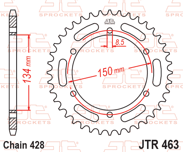 Rear Sprocket JTR463.50 JT428