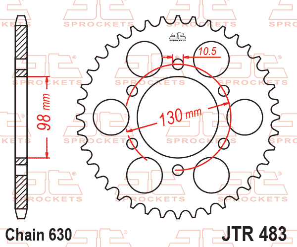 Rear Sprocket JTR483.35 Jt