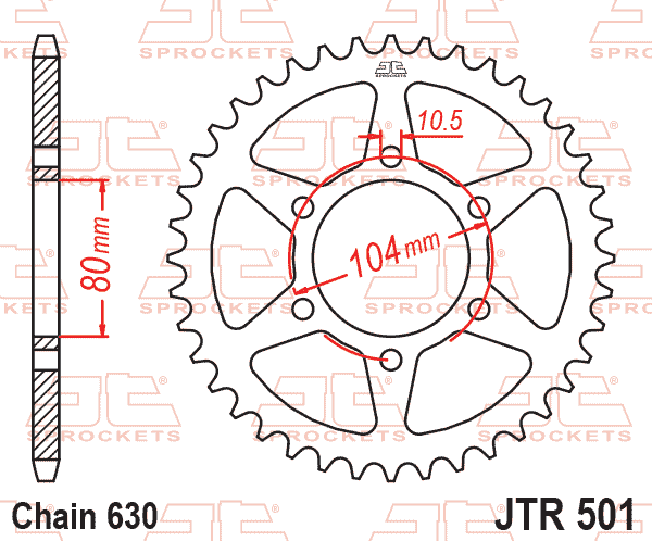 Rear Sprocket JTR501.40 Jt