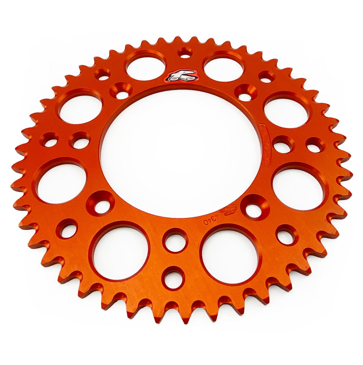 Rear Sprocket Orange Alloy Renthal 48T, 2025 Gasgas/Husqvarna/KTM, Ultralite 518U-420-48GPOR