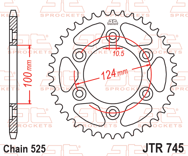 Rear Sprocket JTR745.42 Jt