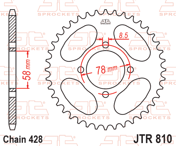 Rear Sprocket JTR810.47 Jt 428