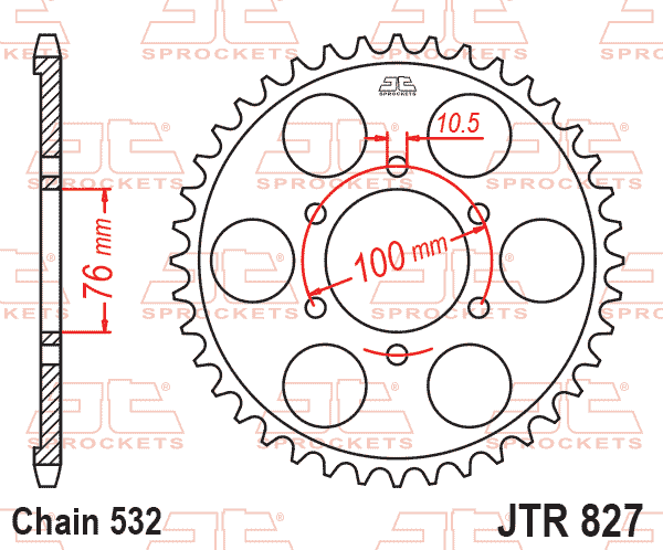 Rear Sprocket JTR827.43 Jt
