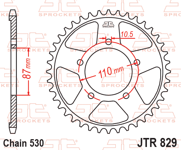 Rear Sprocket JTR829.47 Jt