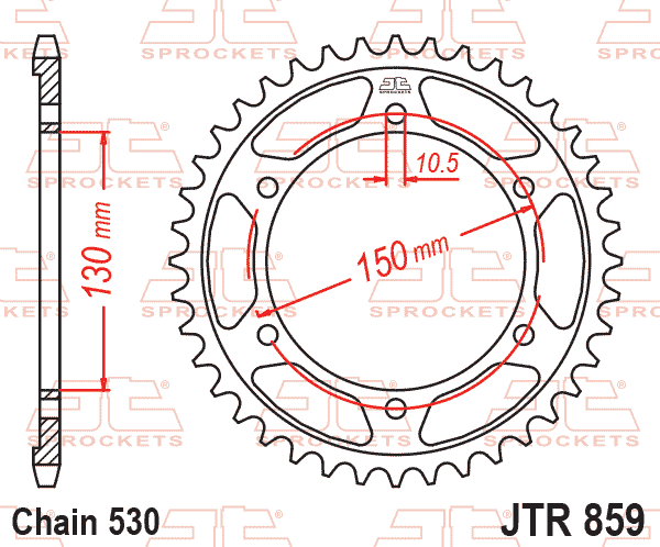 Rear Sprocket JTR859.38 Jt