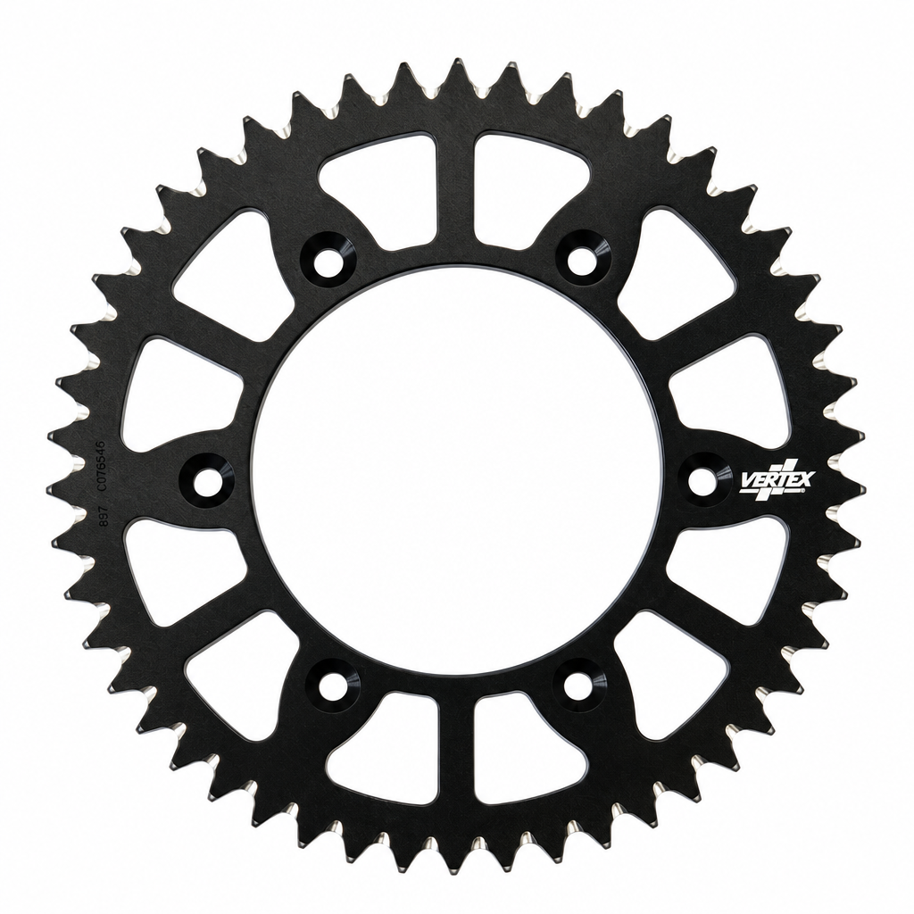 Rear Sprocket Vertex Alloy KTM, Vertex 892-897ECBK48, Black, 7075T6 Alloy