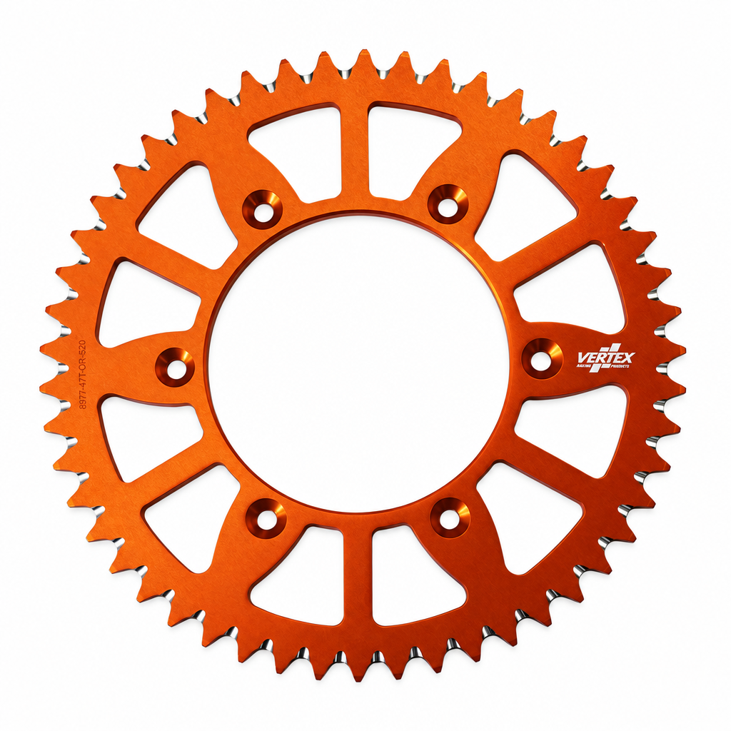 Rear Sprocket Vertex Alloy KTM, Vertex 892-897ECOR49, Orange, 7075T6 Alloy