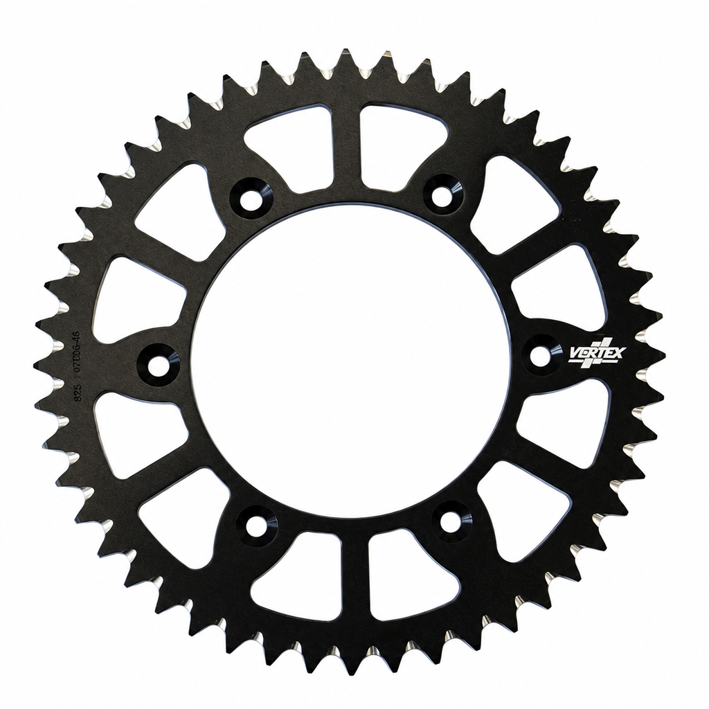 Rear Sprocket Vertex Alloy KTM, Vertex 892-897ECBK52, Black, 7075T6 Alloy