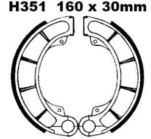 Dp Brakes Brake Shoes Trx, Dp DP9167 Dunlopad, Honda