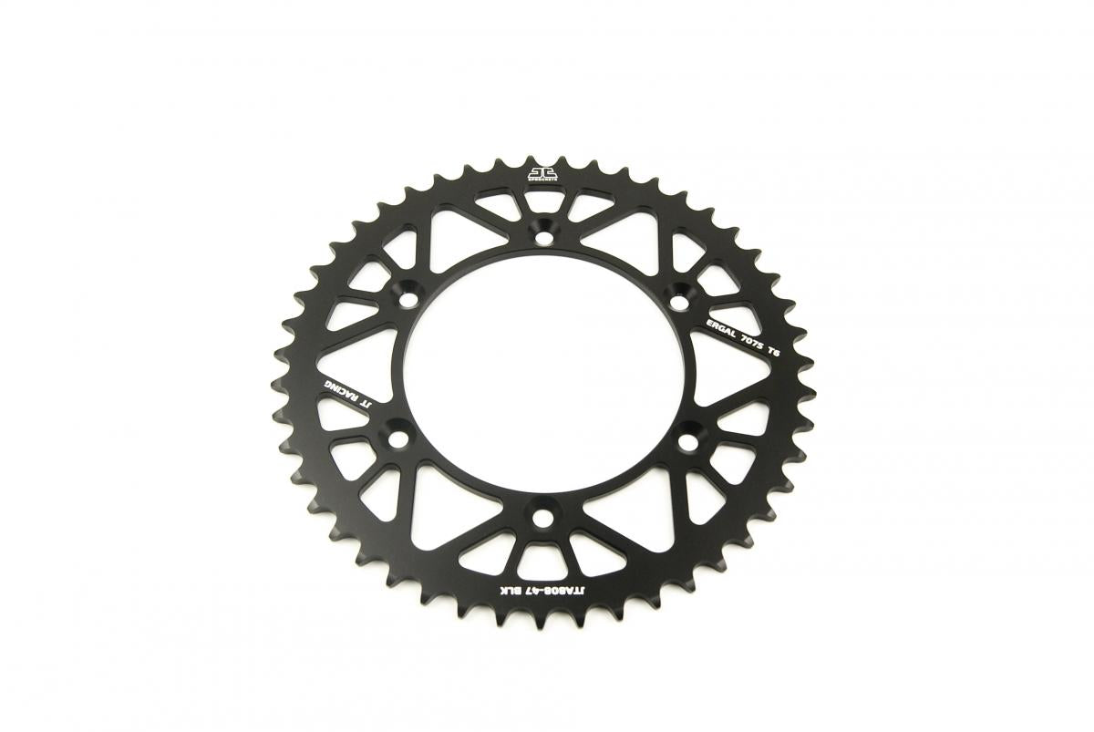 Rear Sprocket Alloy Black 808, JTA808.47BLK