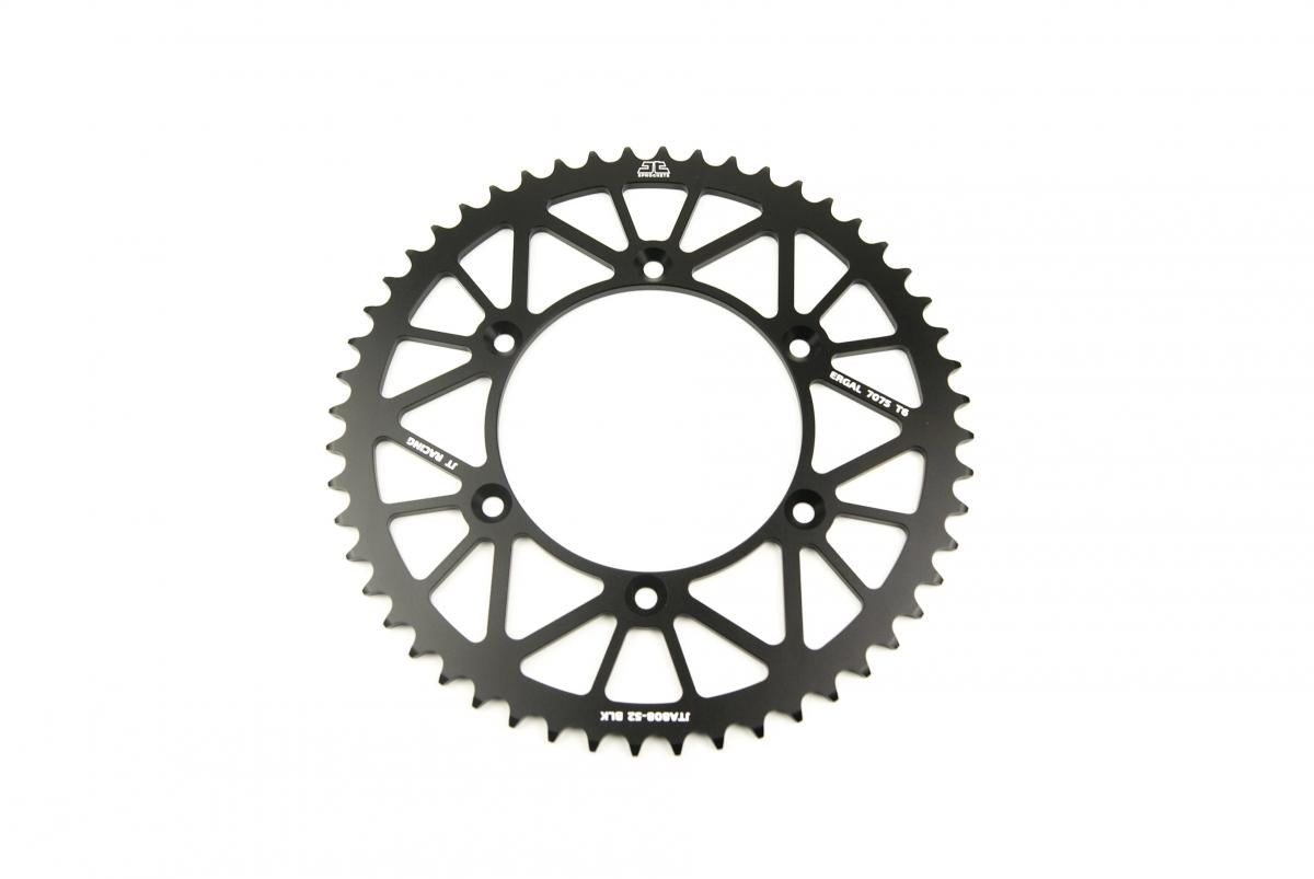 Rear Sprocket Alloy Black 808, JTA808.52BLK