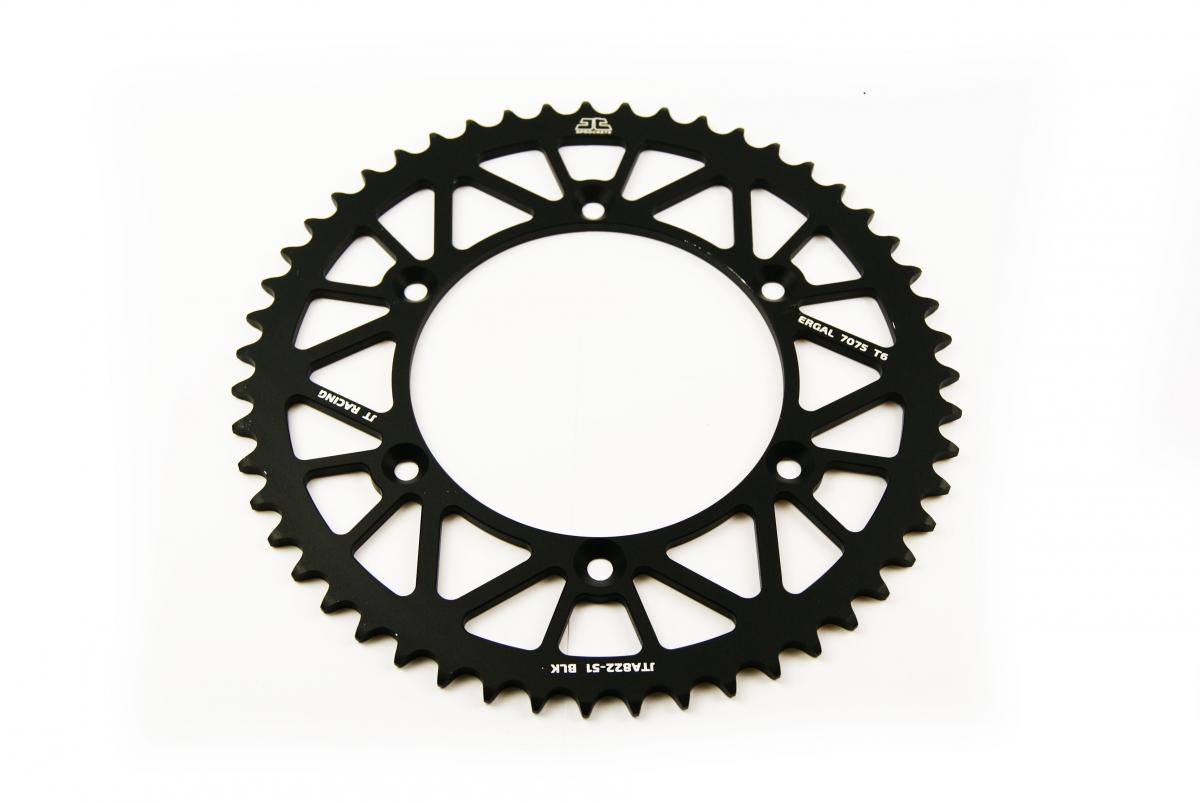 Rear Sprocket Alloy Black 822, JTA822.51BLK 7075-T6 Aluminium