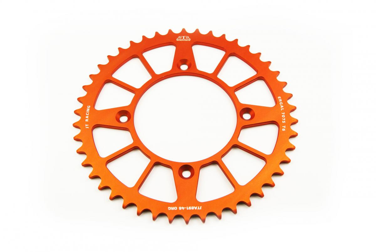 Rear Sprocket JTA891.46ORG Orange, Road KTM Alloy