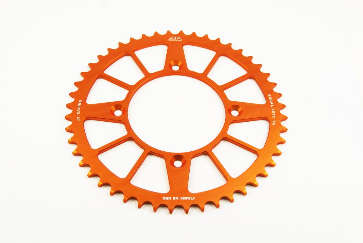 Rear Sprocket JTA891.48ORG Orange, Road KTM Alloy