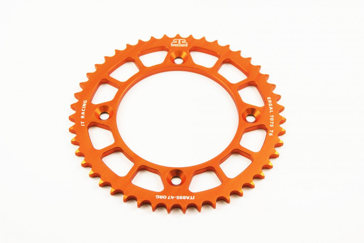 Rear Sprocket Alloy Orange 441, JTA895.47ORG 7075-T6 Aluminium