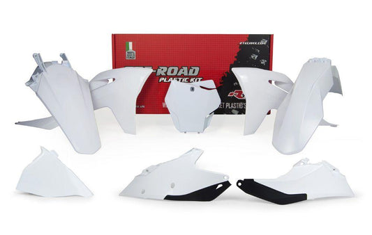 PLASTIC KIT/6 2021-23 MC/MCF/EX/EXF WHITE, RTECH R-KITGAS-BN0-599, GASGAS