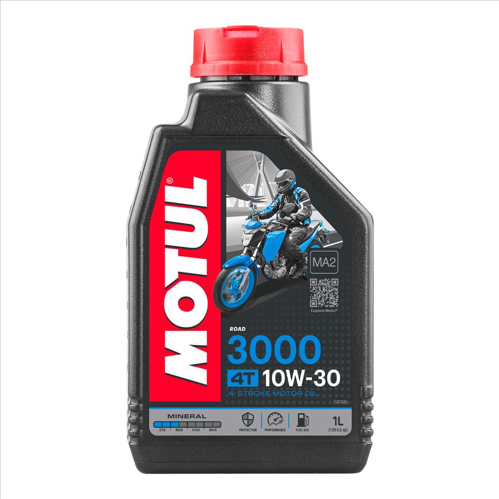 3000 10W30 4T 1 Litre, MOTUL 450271, BOX=12, Motorcycle, MINERAL