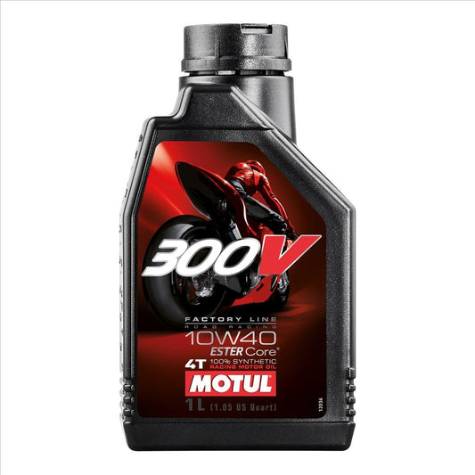 300V FL ROAD RACING 10W40 1 Litre, MOTUL 450008, BOX=12, Motorcycle, 100% SYNTHETIC