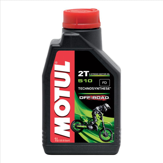 OFFER 450055, 510 2T OFF ROAD 1 Litre, MOTUL 450062, BOX=12 Motorcycle, TECHNOSYNTHESE