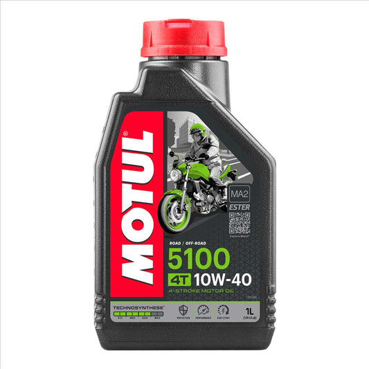 5100 10W40 4T 1 Litre, MOTUL 450028, BOX=12, Motorcycle, TECHNOSYNTHESE