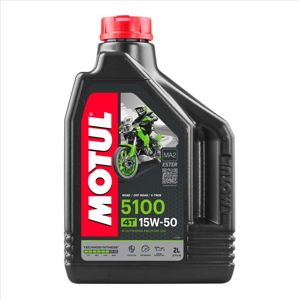 5100 15W50 4T 2 Litre, MOTUL 450417, BOX=12, Motorcycle, TECHNOSYNTHESE