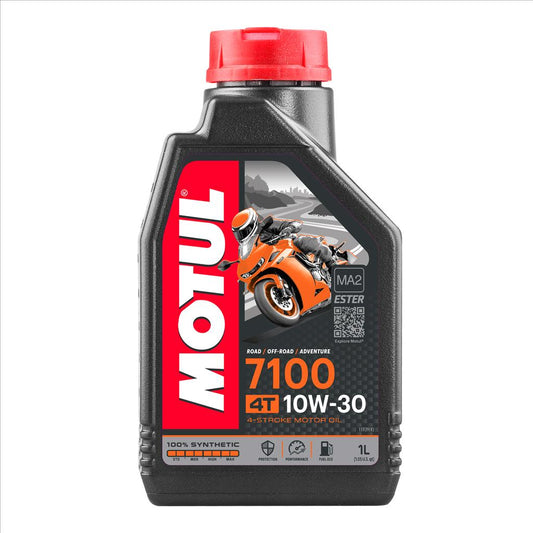 7100 10W30 4T 1 Litre, MOTUL 450014, BOX=12, Motorcycle, 100% SYNTHETIC