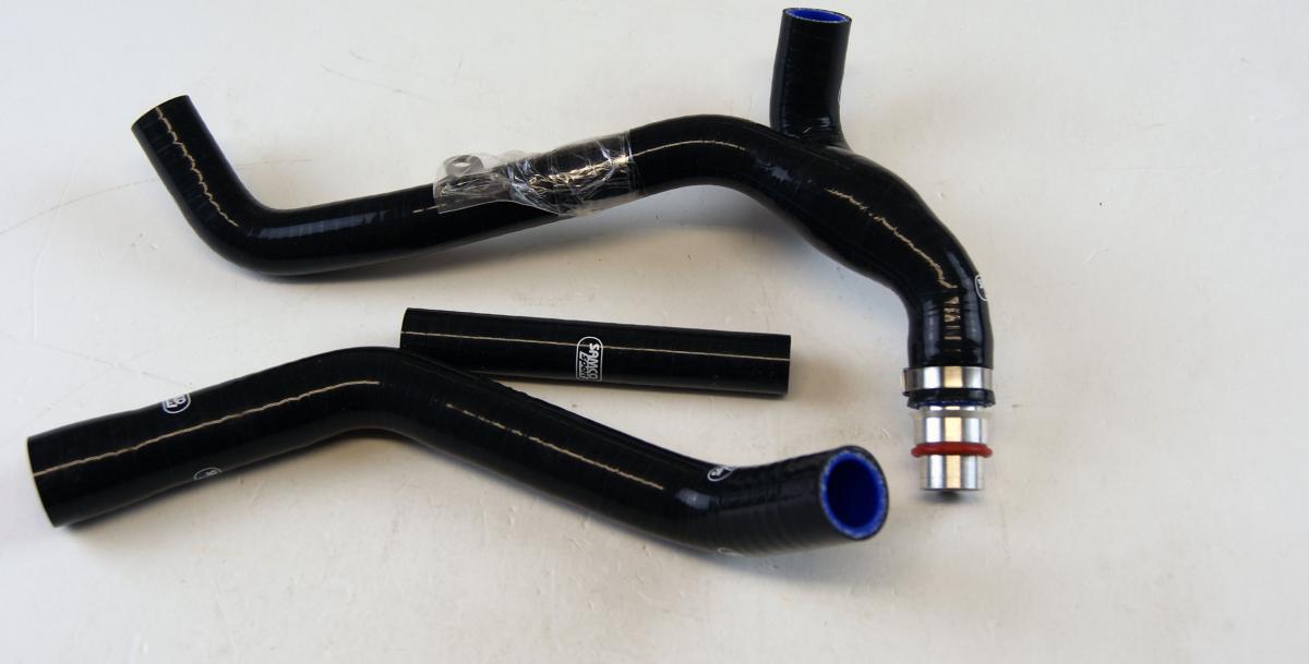 COOLANT HOSE 3 PIECE KIT BLACK YAMAHA 450 WR YZ F 'Y' RACE DESIGN SAMCO SPORT YAM-86-BK