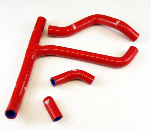 COOLANT HOSE 4 PIECE KIT RED 18-21 HONDA 250 CRF R RX SAMCO SPORT HON-122-RD