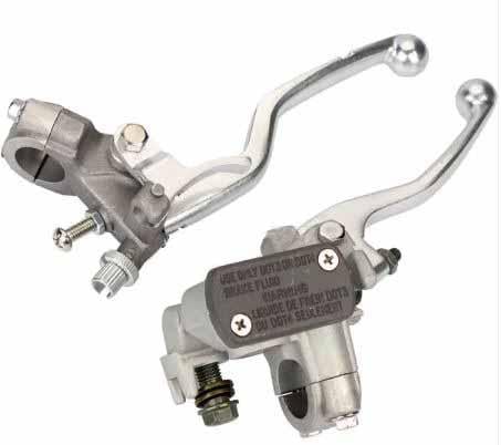 Factory Image Racing Front Brake Master Cylinder & Clutch Lever Set, Honda
