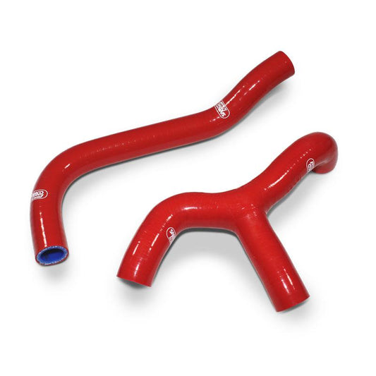 COOLANT HOSE 2 PIECE KIT RED KTM 65 SX TC 65 MC 65 'Y' RACE DESIGN SAMCO SPORT KTM-86-RD