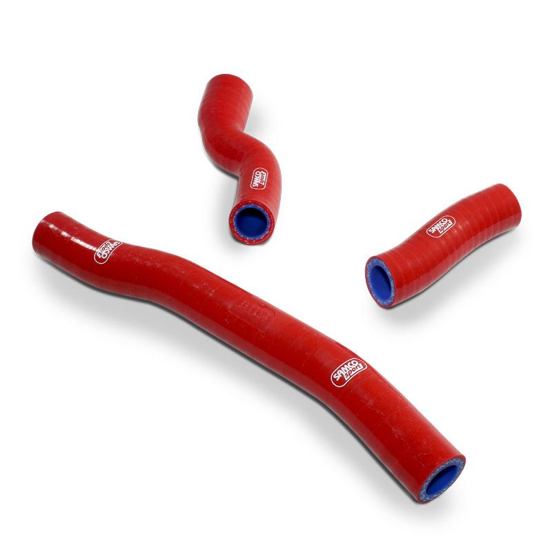 COOLANT HOSE 3 PIECE KIT RED 20-23 GAS HUSQ KTM 250 300 THERMOSTAT BYPASS SAMCO KTM-114-RD