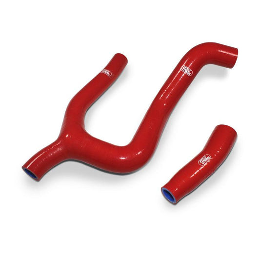 COOLANT HOSE 2 PIECE KIT RED GAS HUSQ KTM 250 350 'Y' RACE DESIGN SAMCO KTM-106-RD
