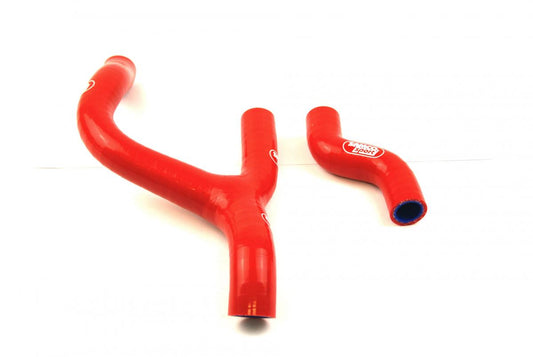 COOLANT HOSE 2 PIECE KIT RED 11-15 HUSQ KTM 250 350 SX-F 'Y' RACE DESIGN SAMCO KTM-39-RD