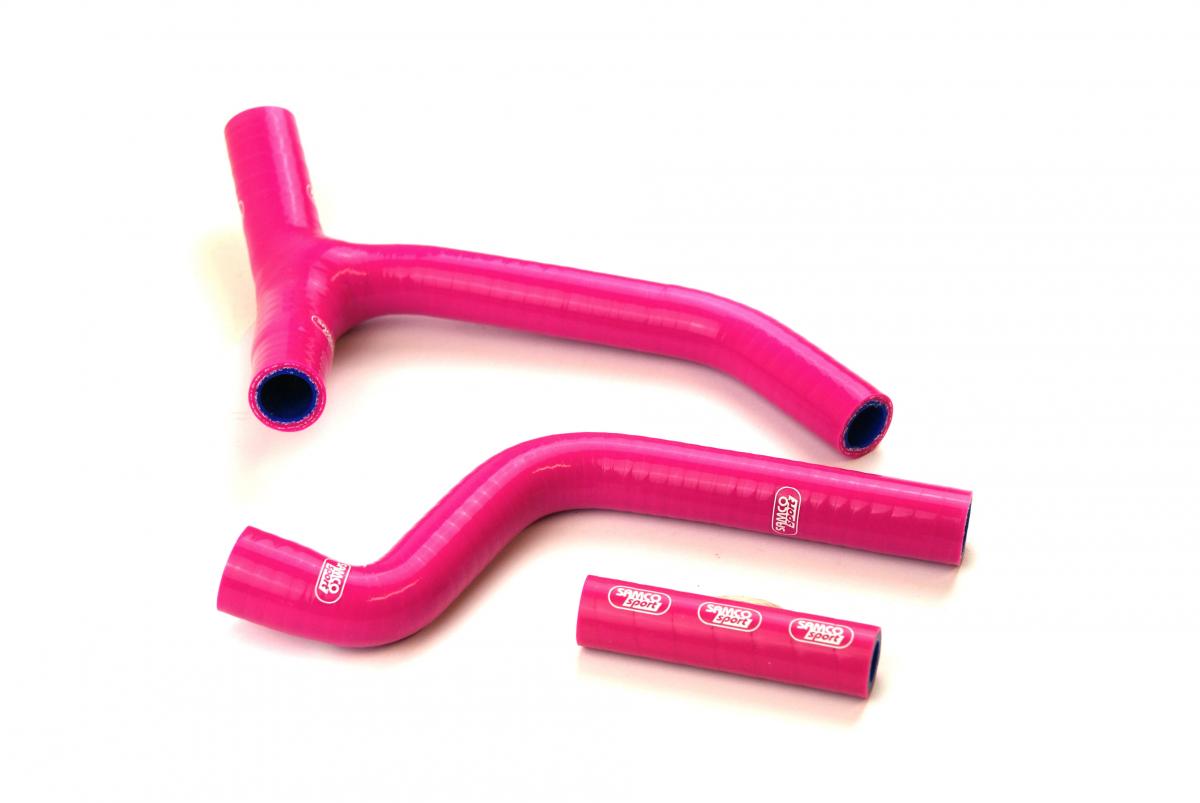 COOLANT HOSE 3 PIECE KIT PINK 10-13 YAMAHA 250 YZ F 'Y' RACE DESIGN SAMCO SPORT YAM-39-PK
