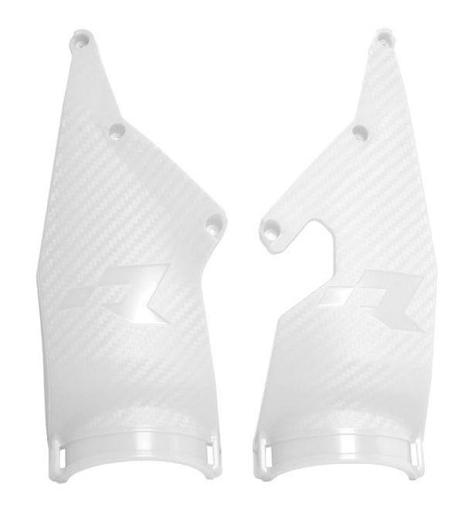 Rtech Plastics Rep. Triple Clamp Protectors 20-24 Beta White, For MX Number Plate, RTECH R-PRTPIABN0021