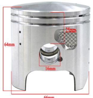 Piston Kit 67.00mm Os 1.00 1986-2006 Kawasaki KDX200 13001-1317 13002-1053 13008-1116