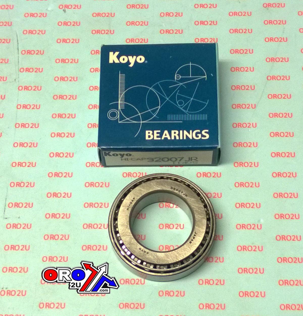 Koyo Bearings Bearing Taper 35x62x18 Koyo, Hi-cap 32007JR, 93332-000A0-00, 32007XJ