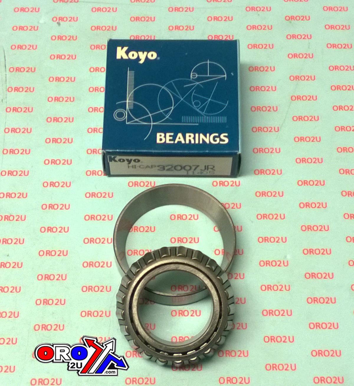 Koyo Bearings Bearing Taper 35x62x18 Koyo, Hi-cap 32007JR, 93332-000A0-00, 32007XJ