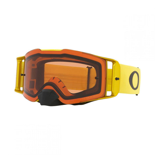 OAKLEY FRONT LINE MX MOTO YELLOW PRIZM BRONZE, OA OO7087-65 PRIZM BRONZE LENS, OA OO7087-65