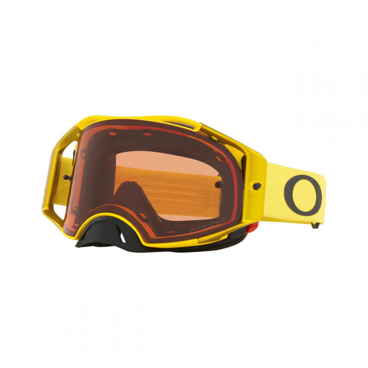 OAKLEY AIRBRAKE MX MOTO YELLOW PRIZM BRONZE, PRIZM BRONZE LENS OA OO7046-A6, OA OO7046-A6