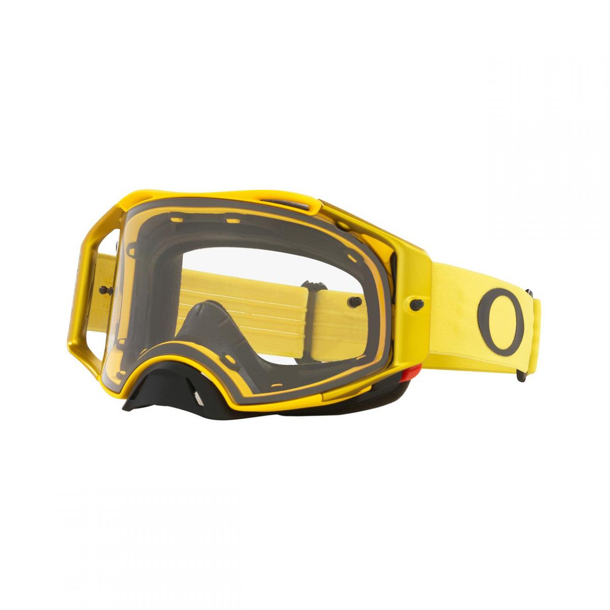 OAKLEY AIRBRAKE MX MOTO YELLOW CLEAR LENS, CLEAR LENS OA OO7046-B5, OA OO7046-B5