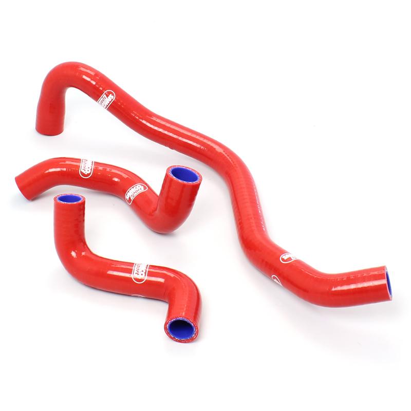 COOLANT HOSE 3 PIECE KIT RED 13-14 HUSQVARNA 650 TR SAMCO SPORT HUS-23-RD