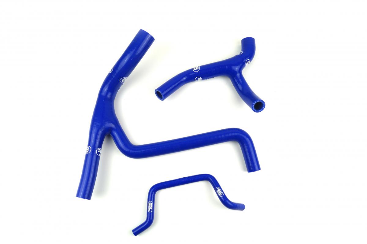 COOLANT HOSE 3 PIECE KIT BLUE 10-11 KAWASAKI 450 KX F SAMCO SPORT KAW-41-BU