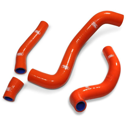 COOLANT HOSE 4 PIECE KIT ORANGE 19-23 GAS HUSQ KTM 350 OEM DESIGN SAMCO KTM-111-OR