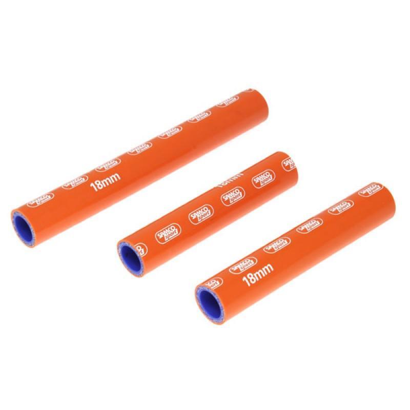 COOLANT HOSE 3 PIECE KIT ORANGE KTM HUSQVARNA 250 300 SX XC TC SAMCO SPORT KTM-37-OR
