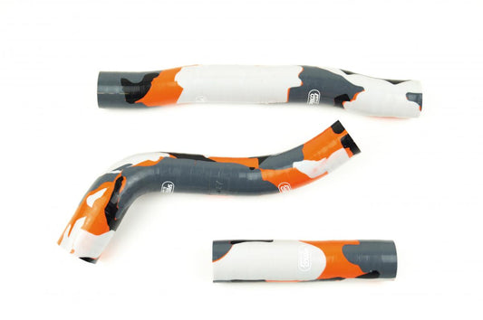 COOLANT HOSE 3 PIECE KIT ORANGE CAMO 16-19 KTM HUSQ 250 350 THERMO BYPASS SAMCO KTM-80-SOL