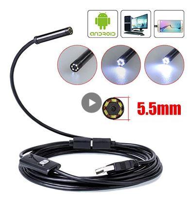 MINI ENDOSCOPE 5.5mm LENS LED LIGHT