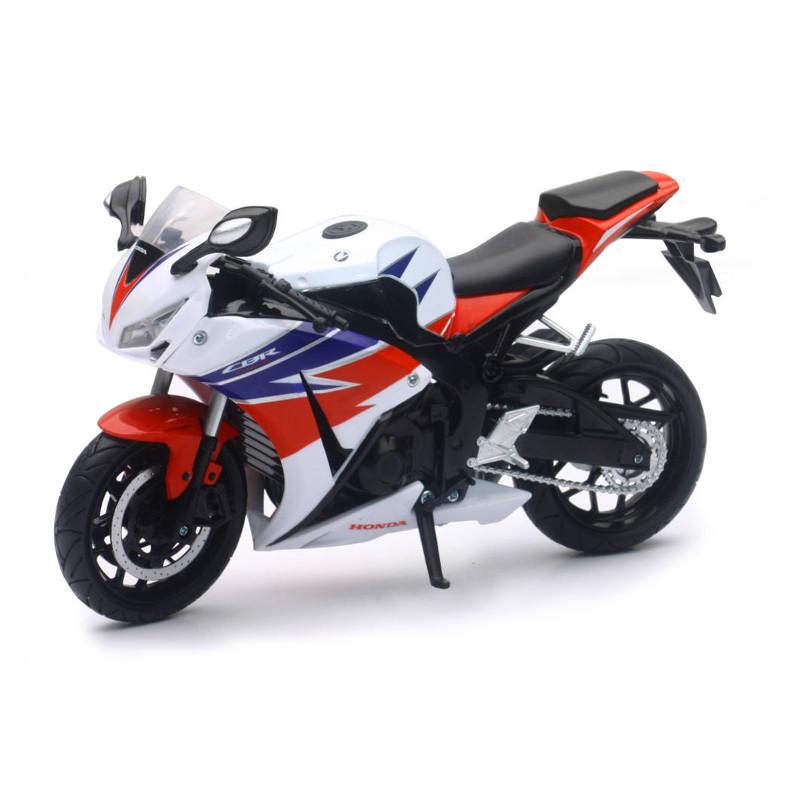 MODEL DIE CAST HONDA CBR1000R, STREET BIKE, RED & BLACK, SCALE 1:12, NEWRAY 57793