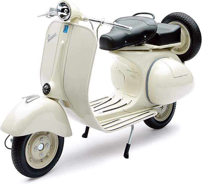 MODEL DIE CAST VESPA 150 VL1T, OFF WHITE CREAM, SCALE 1:6, NEWRAY 49273