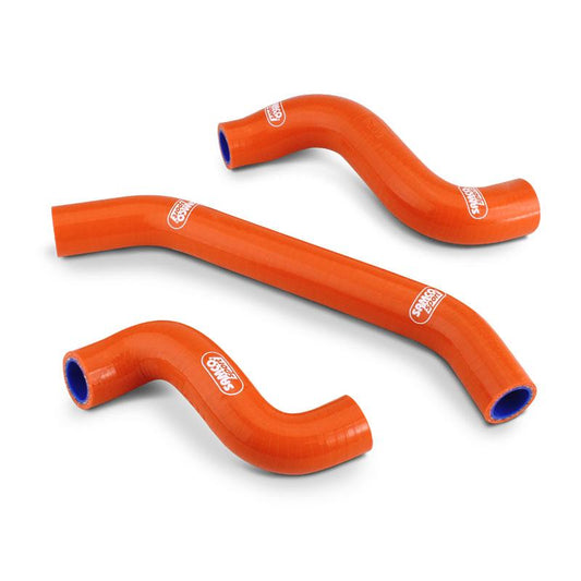 COOLANT HOSE 3 PIECE KIT ORANGE KTM HUSQ GAS 450 500 501 OEM DESIGN SAMCO KTM-130-OR